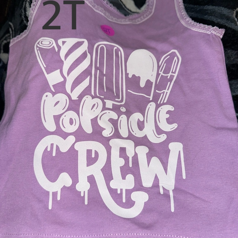 Purple Popsicle Crew Kids Tank Top